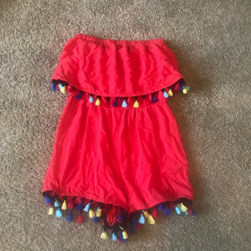Red romper
